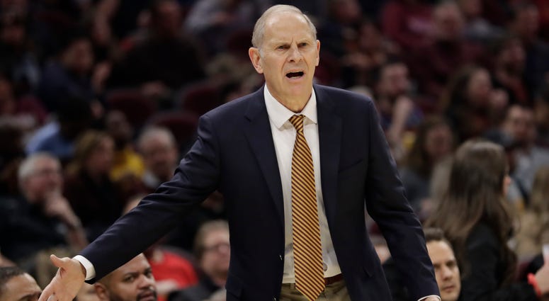 Cleveland Cavaliers head coach John Beilein reacts in the first half of an NBA basketball game against the Orlando Magic, Friday, Dec. 6, 2019, in Cleveland. Cleveland Cavaliers head coach John Beilein reacts in the first half of an NBA basketball game against the Orlando Magic, Friday, Dec. 6, 2019, in Cleveland.
