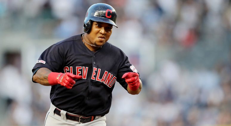 NEW YORK, NEW YORK - AUGUST 15: Jose Ramirez #11 of the Cleveland Indians rounds the bases after he hit a grand slam in the first inning against the New York Yankees at Yankee Stadium on August 15, 2019 in the Bronx borough of New York City. (Photo by Els NEW YORK, NEW YORK - AUGUST 15: Jose Ramirez #11 of the Cleveland Indians rounds the bases after he hit a grand slam in the first inning against the New York Yankees at Yankee Stadium on August 15, 2019 in the Bronx borough of New York City. (Photo by Els