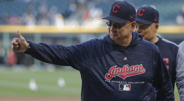 Jun 13, 2018; Chicago, IL, USA; Cleveland Indians manager Terry Francona (77) smiles before MLB game against the Chicago White Sox at Guaranteed Rate Field. Mandatory Credit: Kamil Krzaczynski-USA TODAY Sports Jun 13, 2018; Chicago, IL, USA; Cleveland Indians manager Terry Francona (77) smiles before MLB game against the Chicago White Sox at Guaranteed Rate Field. Mandatory Credit: Kamil Krzaczynski-USA TODAY Sports