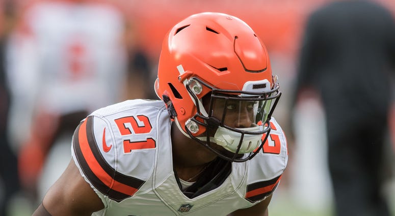 Cleveland Browns cornerback Denzel Ward (21) at FirstEnergy Stadium.
