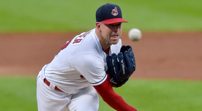 Sep 18, 2018; Cleveland, OH, USA; Cleveland Indians starting pitcher Corey Kluber (28) delivers in the first inning against the Chicago White Sox at Progressive Field. Mandatory Credit: David Richard-USA TODAY Sports Sep 18, 2018; Cleveland, OH, USA; Cleveland Indians starting pitcher Corey Kluber (28) delivers in the first inning against the Chicago White Sox at Progressive Field. Mandatory Credit: David Richard-USA TODAY Sports
