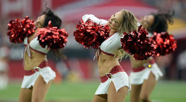 Sep 23, 2018; Glendale, AZ, USA; Arizona Cardinals cheerleaders performs during the first half of the game against the Chicago Bears at State Farm Stadium. Mandatory Credit: Joe Camporeale-USA TODAY Sports Sep 23, 2018; Glendale, AZ, USA; Arizona Cardinals cheerleaders performs during the first half of the game against the Chicago Bears at State Farm Stadium. Mandatory Credit: Joe Camporeale-USA TODAY Sports