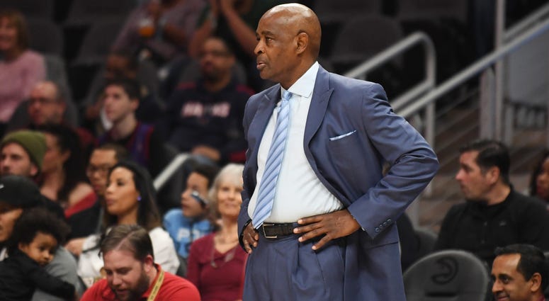 Dec 29, 2018; Atlanta, GA, USA; Cleveland Cavaliers head coach Larry Drew during the first quarter at State Farm Arena against the Atlanta Hawks. Mandatory Credit: Adam Hagy-USA TODAY Sports Dec 29, 2018; Atlanta, GA, USA; Cleveland Cavaliers head coach Larry Drew during the first quarter at State Farm Arena against the Atlanta Hawks. Mandatory Credit: Adam Hagy-USA TODAY Sports