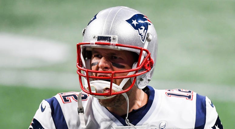 Feb 3, 2019; Atlanta, GA, USA; New England Patriots quarterback Tom Brady (12) yells before Super Bowl LIII between the New England Patriots and the Los Angeles Rams at Mercedes-Benz Stadium. Mandatory Credit: Dale Zanine-USA TODAY Sports Feb 3, 2019; Atlanta, GA, USA; New England Patriots quarterback Tom Brady (12) yells before Super Bowl LIII between the New England Patriots and the Los Angeles Rams at Mercedes-Benz Stadium. Mandatory Credit: Dale Zanine-USA TODAY Sports