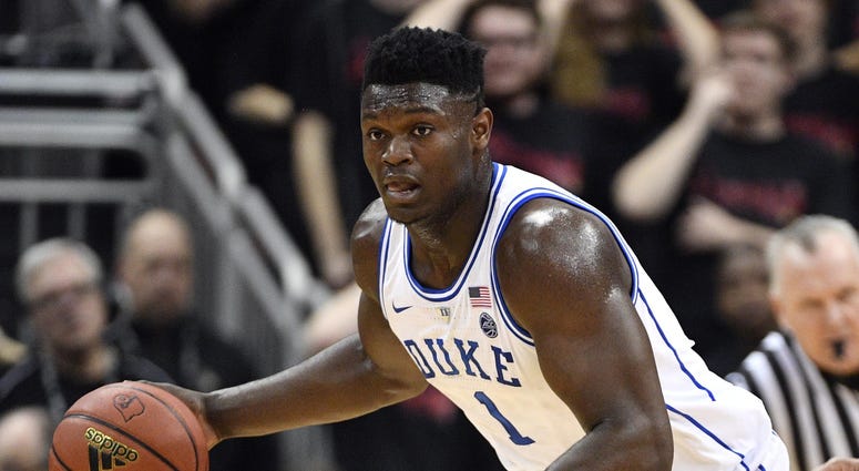 Duke Blue Devils forward Zion Williamson (1)