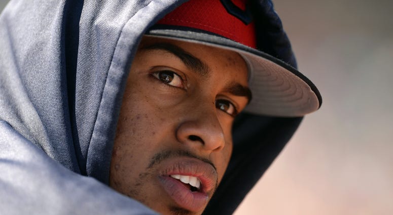Mar 18, 2019; Goodyear, AZ, USA; Cleveland Indians infielder Francisco Lindor looks on against the San Diego Padres during the second inning at Goodyear Ballpark. Mandatory Credit: Joe Camporeale-USA TODAY Sports Mar 18, 2019; Goodyear, AZ, USA; Cleveland Indians infielder Francisco Lindor looks on against the San Diego Padres during the second inning at Goodyear Ballpark. Mandatory Credit: Joe Camporeale-USA TODAY Sports