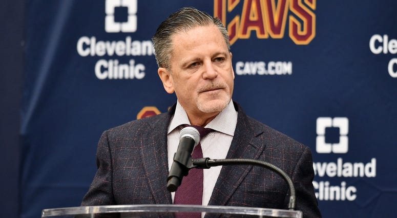 May 21, 2019; Cleveland, OH, USA; Cleveland Cavaliers owner Dan Gilbert speaks at a press conference introducing John Beilein as the head coach of the team at Cleveland Clinic Courts. Mandatory Credit: Ken Blaze-USA TODAY Sports May 21, 2019; Cleveland, OH, USA; Cleveland Cavaliers owner Dan Gilbert speaks at a press conference introducing John Beilein as the head coach of the team at Cleveland Clinic Courts. Mandatory Credit: Ken Blaze-USA TODAY Sports