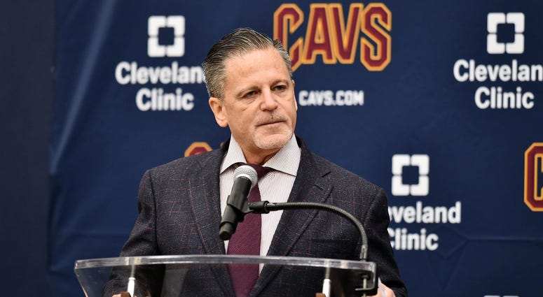 May 21, 2019; Cleveland, OH, USA; Cleveland Cavaliers owner Dan Gilbert speaks at a press conference introducing John Beilein as the head coach of the team at Cleveland Clinic Courts. Mandatory Credit: Ken Blaze-USA TODAY Sports May 21, 2019; Cleveland, OH, USA; Cleveland Cavaliers owner Dan Gilbert speaks at a press conference introducing John Beilein as the head coach of the team at Cleveland Clinic Courts. Mandatory Credit: Ken Blaze-USA TODAY Sports