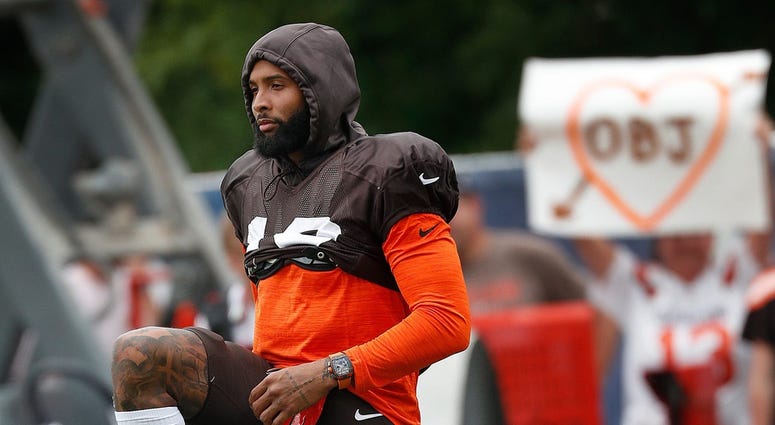 Cleveland Browns wide receiver Odell Beckham (13) during their preseason training camp practice at Grand Park in Westfield on Wednesday, August 14, 2019. Colts Preseason Training Camp Cleveland Browns wide receiver Odell Beckham (13) during their preseason training camp practice at Grand Park in Westfield on Wednesday, August 14, 2019. Colts Preseason Training Camp