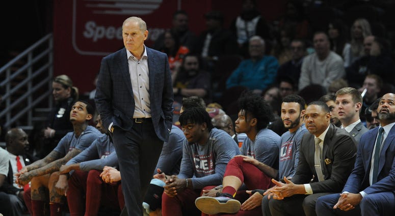 Nov 14, 2019; Cleveland, OH, USA; Cleveland Cavaliers head coach John Beilein walks courtside during the first quarter against the Miami Heat at Rocket Mortgage FieldHouse. Mandatory Credit: Philip G. Pavely-USA TODAY Sports Nov 14, 2019; Cleveland, OH, USA; Cleveland Cavaliers head coach John Beilein walks courtside during the first quarter against the Miami Heat at Rocket Mortgage FieldHouse. Mandatory Credit: Philip G. Pavely-USA TODAY Sports