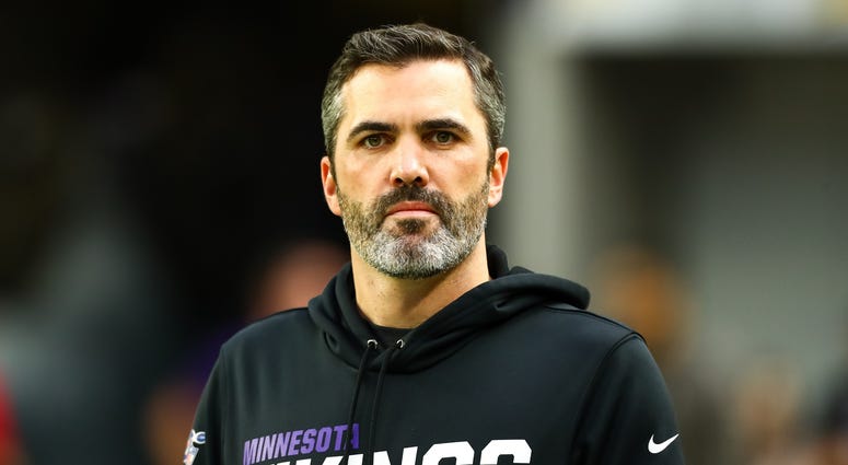 Nov 17, 2019; Minneapolis, MN, USA; Minnesota Vikings offensive coordinator Kevin Stefanski looks on before the start of a game against the Denver Broncos at U.S. Bank Stadium. Mandatory Credit: David Berding-USA TODAY Sports Nov 17, 2019; Minneapolis, MN, USA; Minnesota Vikings offensive coordinator Kevin Stefanski looks on before the start of a game against the Denver Broncos at U.S. Bank Stadium. Mandatory Credit: David Berding-USA TODAY Sports