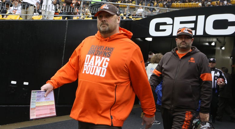 Freddie Kitchens entering Heinz Field