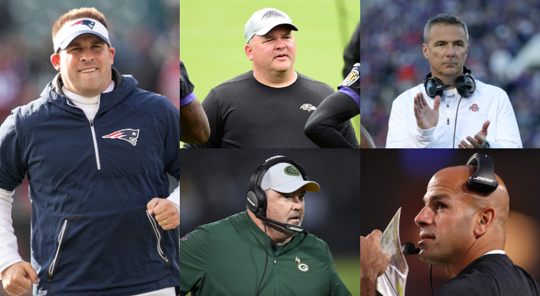 Josh McDaniels, Greg Roman, Urban Meyer, Mike McCarthy, Robert Saleh Josh McDaniels, Greg Roman, Urban Meyer, Mike McCarthy, Robert Saleh