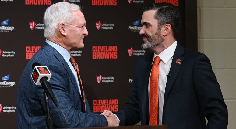 Browns owner Jimmy Haslam and head coach Kevin Stefanski