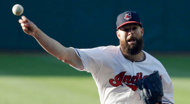 Cleveland Indians starting pitcher Corey Kluber delivers in the first inning of a baseball game against the Milwaukee Brewers, Tuesday, June 5, 2018, in Cleveland. Cleveland Indians starting pitcher Corey Kluber delivers in the first inning of a baseball game against the Milwaukee Brewers, Tuesday, June 5, 2018, in Cleveland.