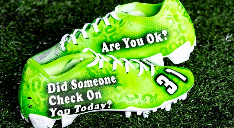 Juston Burris Dream the Impossible cleats Juston Burris Dream the Impossible cleats