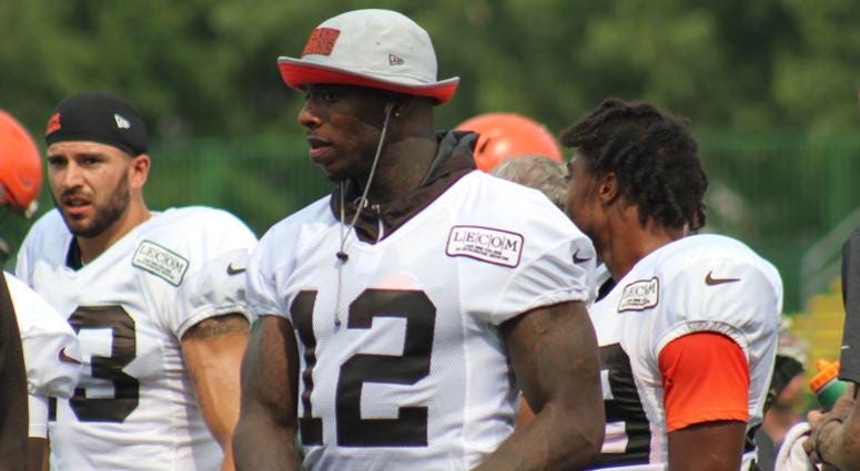 Browns receiver Josh Gordon attends practice on Aug. 20, 2018 Browns receiver Josh Gordon attends practice on Aug. 20, 2018