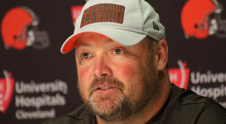 New Browns offensive coordinator Freddie Kitchens addresses the media on Nov. 1, 2018 Freddie Kitchens Cleveland Browns offensive coordinator