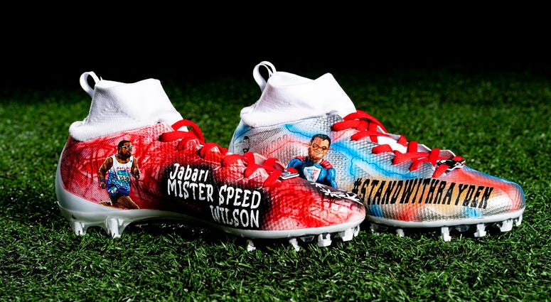 Baker Mayfield special Olympics cleats Baker Mayfield special Olympics cleats