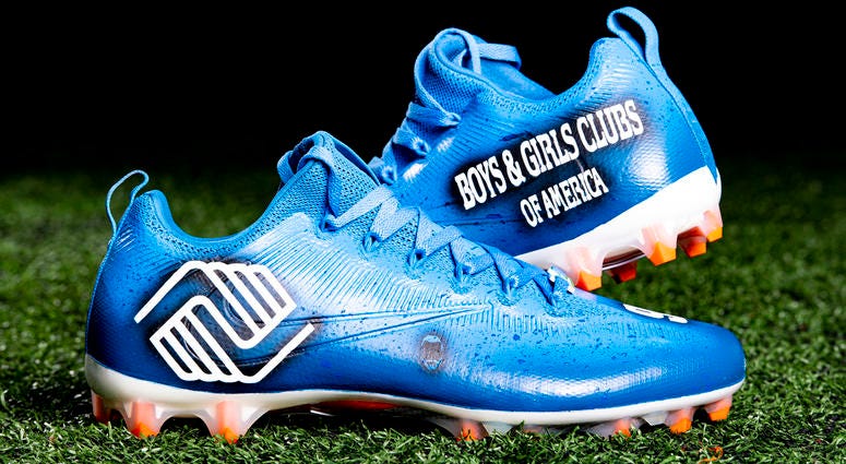 Sheldon Richardson Boys and Girls Club cleats Sheldon Richardson Boys and Girls Club cleats