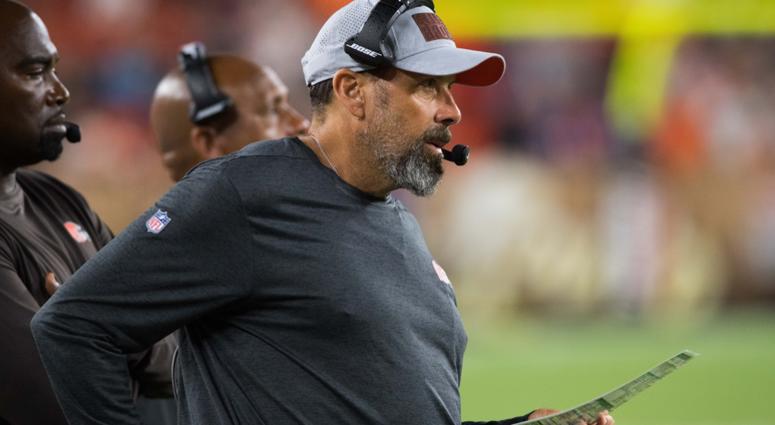 Cleveland Browns offensive coordinator Todd Haley at FirstEnergy Stadium. Cleveland Browns offensive coordinator Todd Haley at FirstEnergy Stadium.