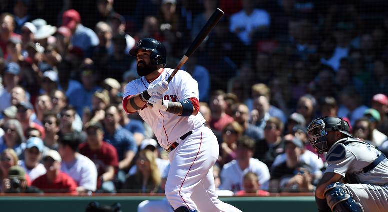 May 11, 2019; Boston, MA, USA; Boston Red Sox catcher Sandy Leon (3) hits a three run home run during the third inning against the Seattle Mariners at Fenway Park. Mandatory Credit: Bob DeChiara-USA TODAY Sports May 11, 2019; Boston, MA, USA; Boston Red Sox catcher Sandy Leon (3) hits a three run home run during the third inning against the Seattle Mariners at Fenway Park. Mandatory Credit: Bob DeChiara-USA TODAY Sports