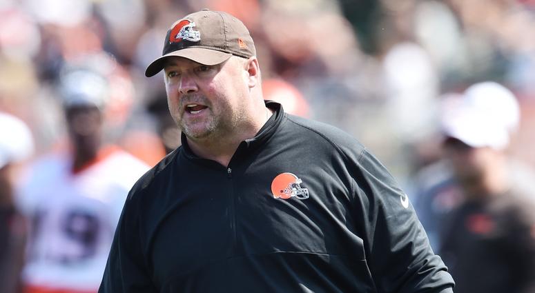 Cleveland Browns head coach Freddie Kitchens during training camp at the Cleveland Browns Training Complex. Cleveland Browns head coach Freddie Kitchens during training camp at the Cleveland Browns Training Complex.