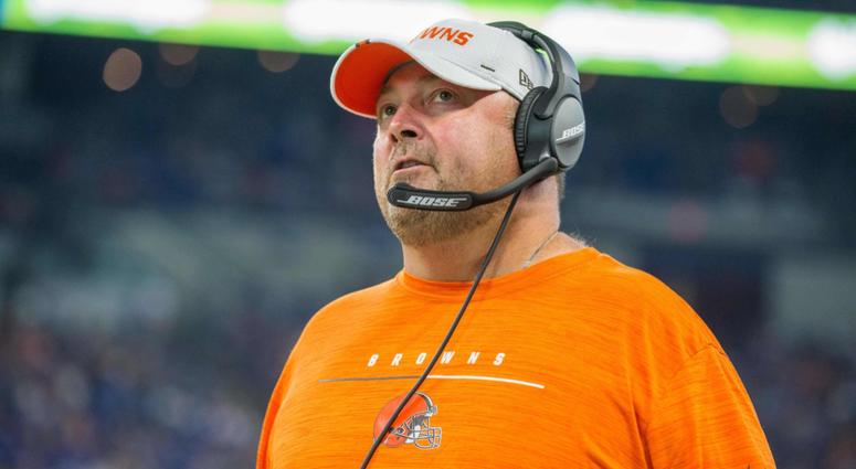 Cleveland Browns head coach Freddie Kitchens on the sidelines in the second quarter of the game against the Indianapolis Colts at Lucas Oil Stadium. Cleveland Browns head coach Freddie Kitchens on the sidelines in the second quarter of the game against the Indianapolis Colts at Lucas Oil Stadium.