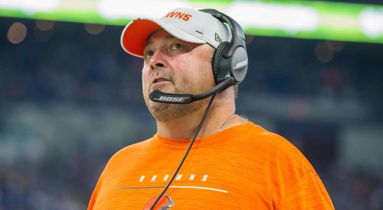 Aug 17, 2019; Indianapolis, IN, USA; Cleveland Browns head coach Freddie Kitchens on the sidelines in the second quarter of the game against the Indianapolis Colts at Lucas Oil Stadium. Cleveland Browns head coach Freddie Kitchens