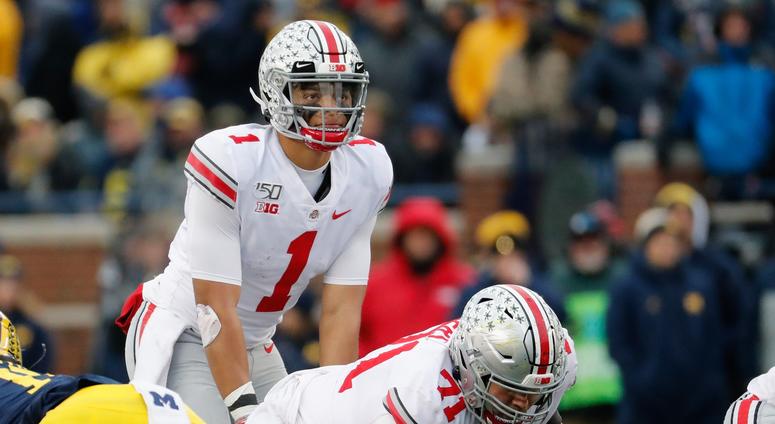 Ohio State quarterback Justin Fields