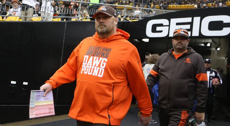 Browns head coach Freddie Kitchens
