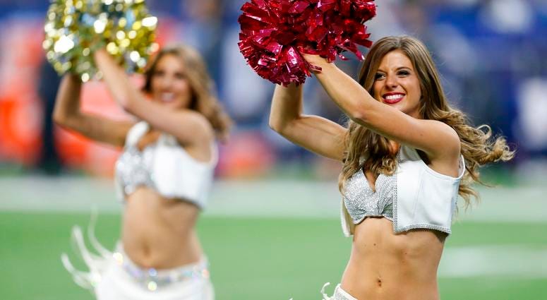 Indianapolis Colts cheerleaders perform during the game on Sunday, Oct. 21, 2018 at Lucas Oil Stadium in Indianapolis, Ind. The Indianapolis Colts defeated the Buffalo Bills 37-5. (Photo by Sam Riche/TNS/Sipa USA) Indianapolis Colts cheerleaders perform during the game on Sunday, Oct. 21, 2018 at Lucas Oil Stadium in Indianapolis, Ind. The Indianapolis Colts defeated the Buffalo Bills 37-5. (Photo by Sam Riche/TNS/Sipa USA)