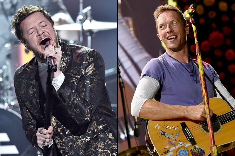 Imagine Dragons and Coldplay Imagine Dragons and Coldplay