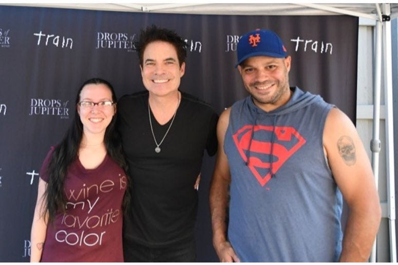 Backstage with Train