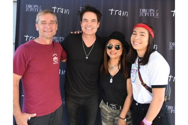 Backstage with Train