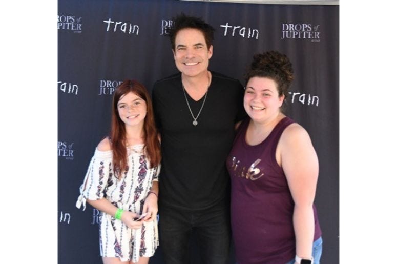 Backstage with Train