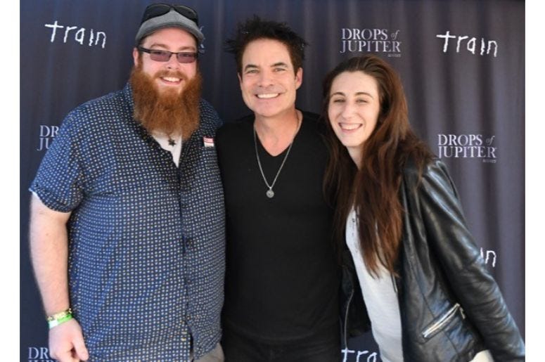 Backstage with Train