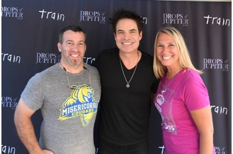 Backstage with Train