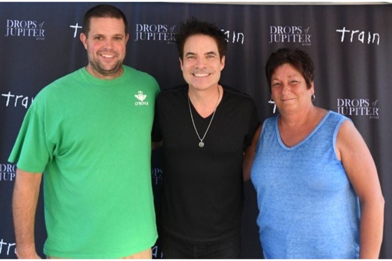 Backstage with Train