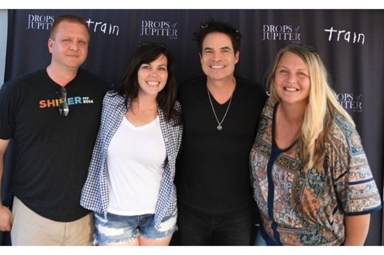 Backstage with Train