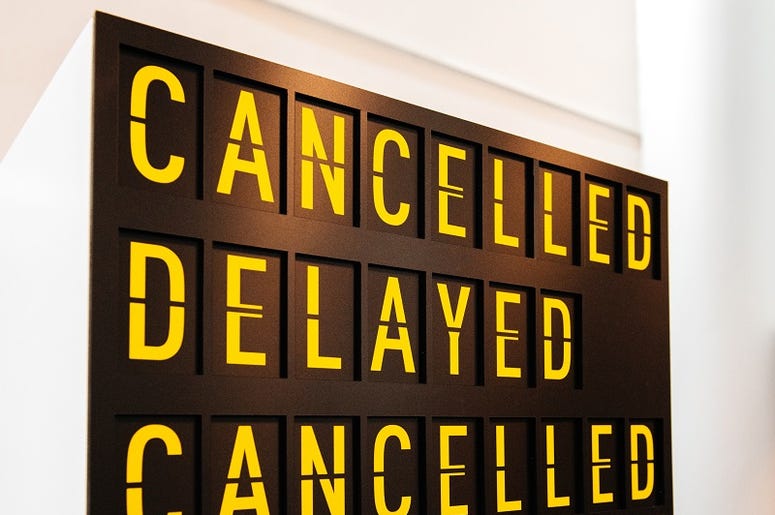 Cancelled Sign