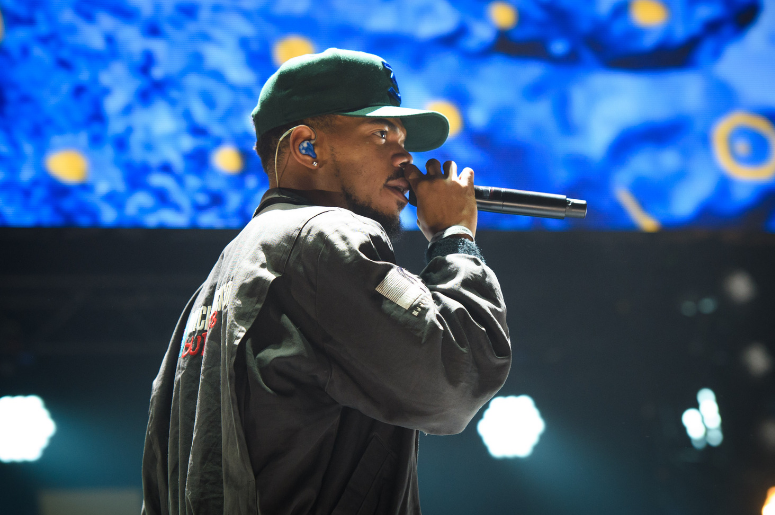 Chance the Rapper performing at BBC 1Xtra Live, at the O2 Arena in London Chance the Rapper performing at BBC 1Xtra Live, at the O2 Arena in London