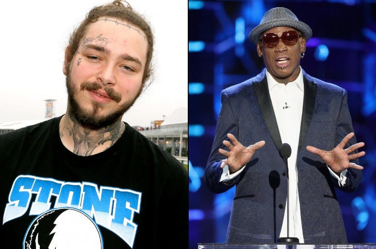 Post Malone x Dennis Rodman Post Malone x Dennis Rodman