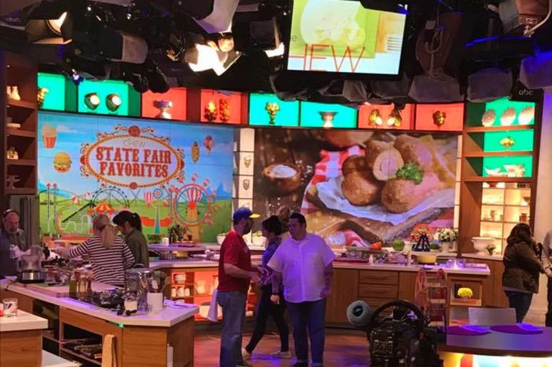 Manic Marc on the set of ABC's THE CHEW in NYC