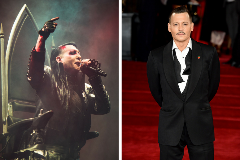 Marilyn Manson and Johnny Depp Marilyn Manson and Johnny Depp