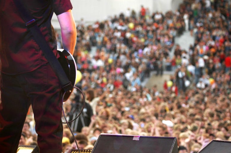 Guitarist onstage Guitarist onstage