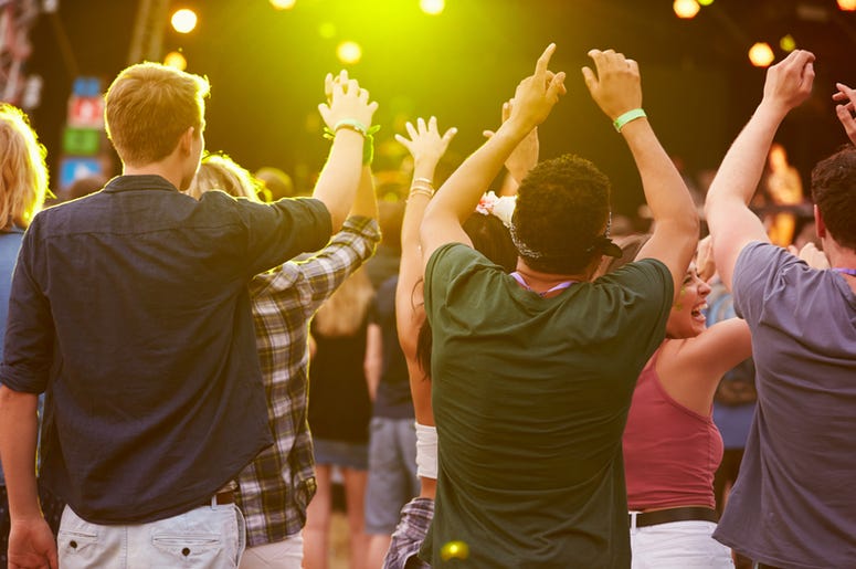 Crowd at concert Crowd at concert