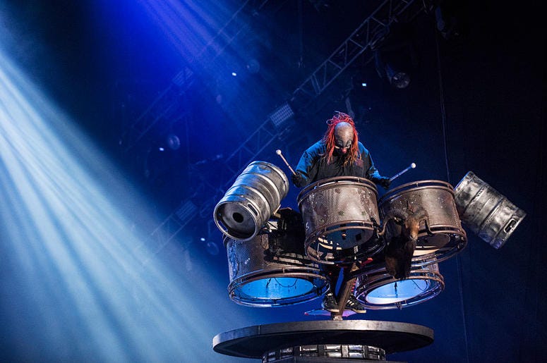 Shawn Crahan from Slipknot performs at 2015 Rock in Rio on September 25, 2015 in Rio de Janeiro, Brazil Shawn Crahan from Slipknot performs at 2015 Rock in Rio on September 25, 2015 in Rio de Janeiro, Brazil