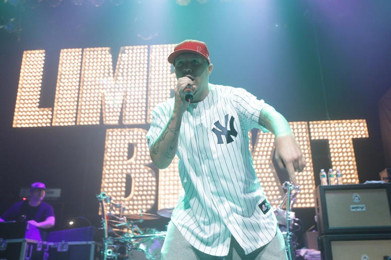 Fred Durst of Limp Bizkit performs on stage at Gramercy Theatre on May 5, 2010 in New York City Fred Durst of Limp Bizkit performs on stage at Gramercy Theatre on May 5, 2010 in New York City