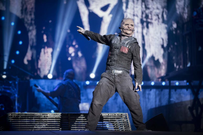 Corey Taylor from Slipknot performs at 2015 Rock in Rio on September 25, 2015 Corey Taylor from Slipknot performs at 2015 Rock in Rio on September 25, 2015